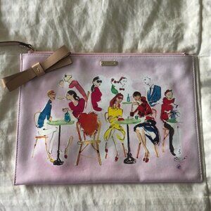 Kate Spade Zipper Clutch Envelope Pouch Ooh La La